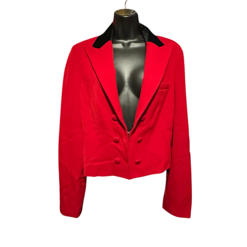 Ralph Lauren vintage riding jacket Red and Black Double-Breasted Blazer